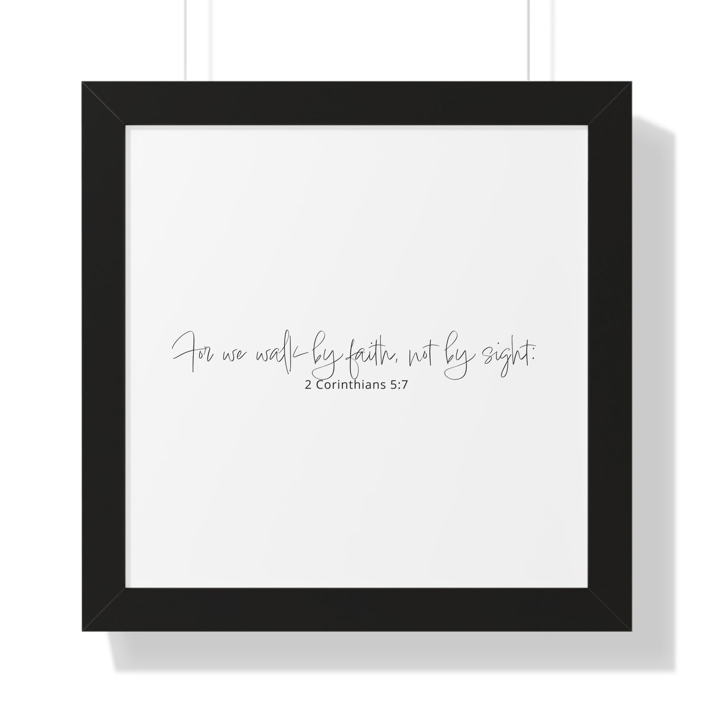 2 Corinthians 5:7 Framed Scripture Art | Christian Art Gifts