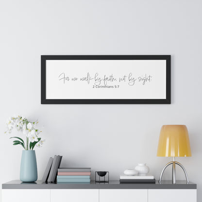 2 Corinthians 5:7 Framed Scripture Art | Christian Art Gifts