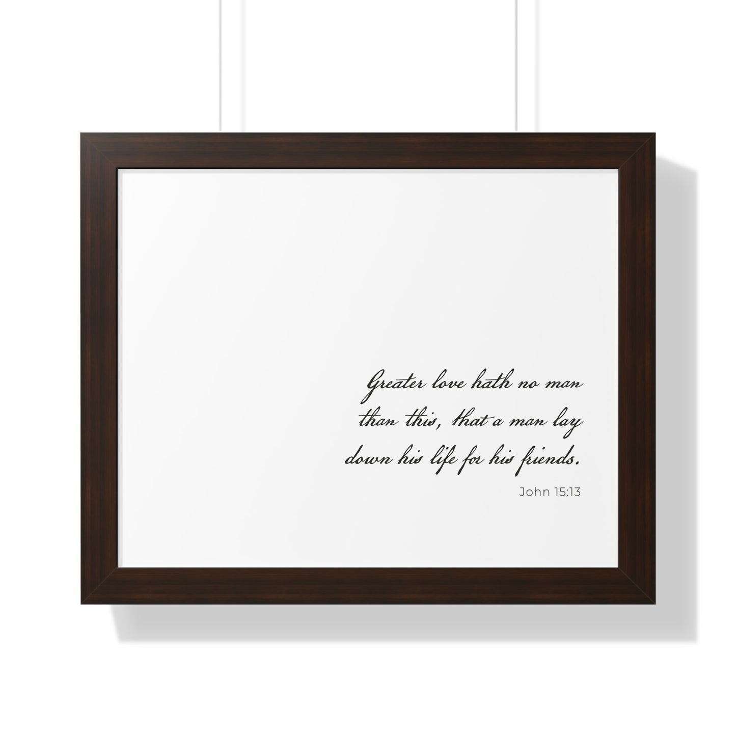 John 15:13 Wall Art | Bible Verse Print | Christian Artwork