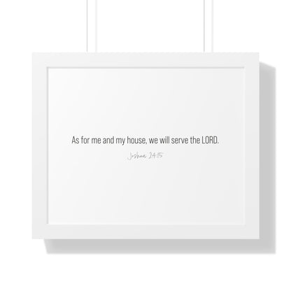 Joshua 24:15 Framed Scripture Artwork | Bible Verse Art Prints