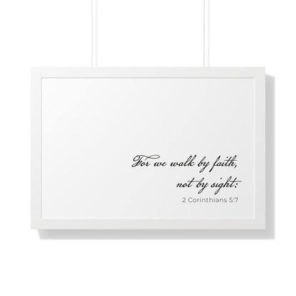 2 Corinthians 5:7 Scripture Wall Art | Walk by Faith Christian Decor