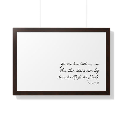 John 15:13 Wall Art | Bible Verse Print | Christian Artwork