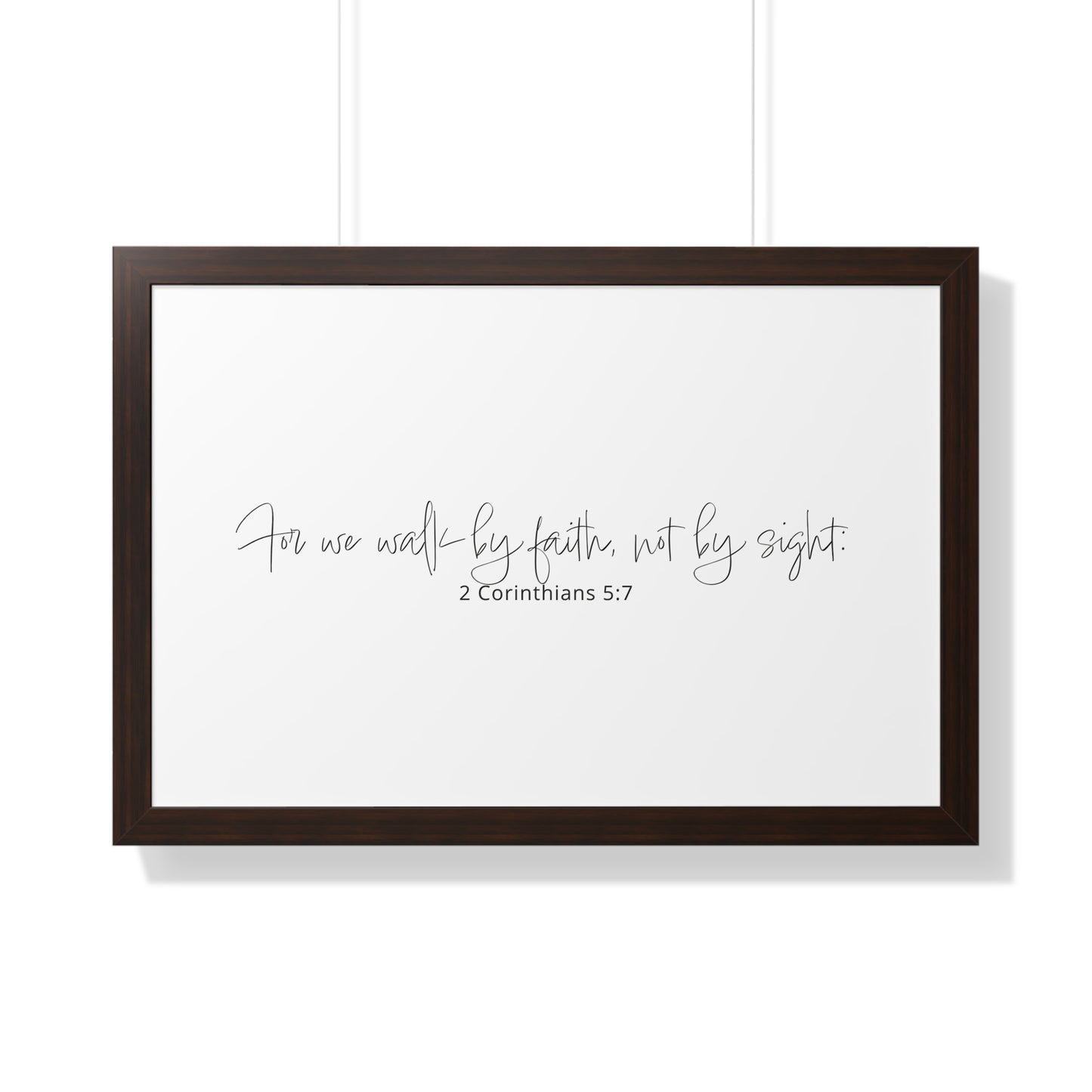 2 Corinthians 5:7 Framed Scripture Art | Christian Art Gifts