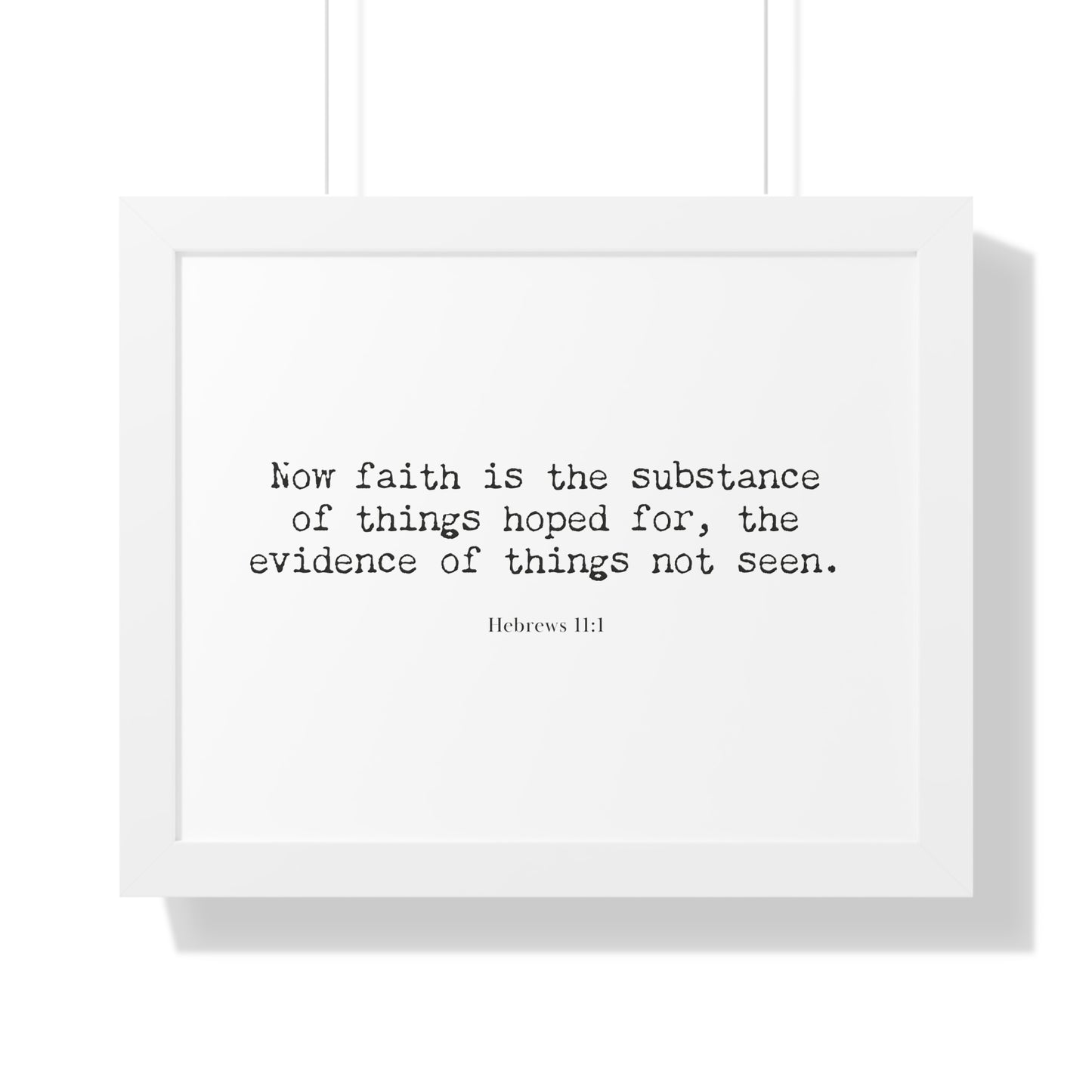 Hebrews 11:1 Framed Scripture Artwork | Christian Bible Verse Art