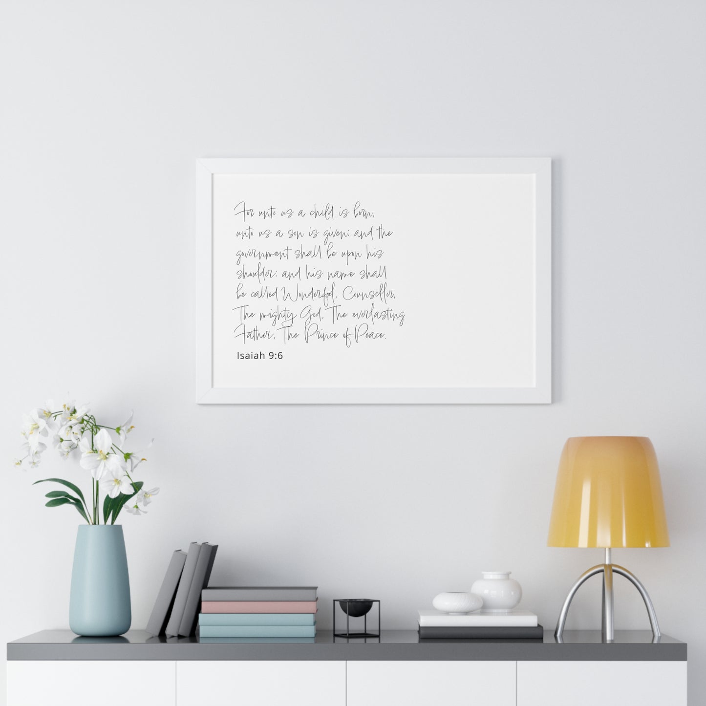 Isaiah 9:6 Christian Wall Decor | Bible Verse Art | Christian Gift