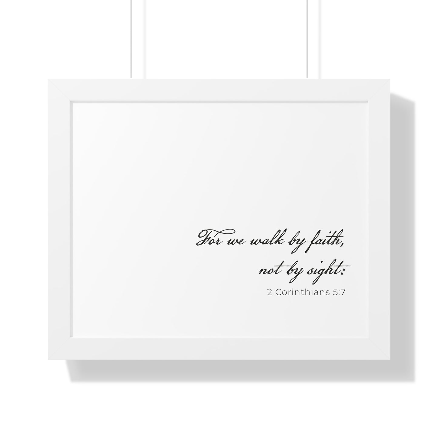 2 Corinthians 5:7 Scripture Wall Art | Walk by Faith Christian Decor