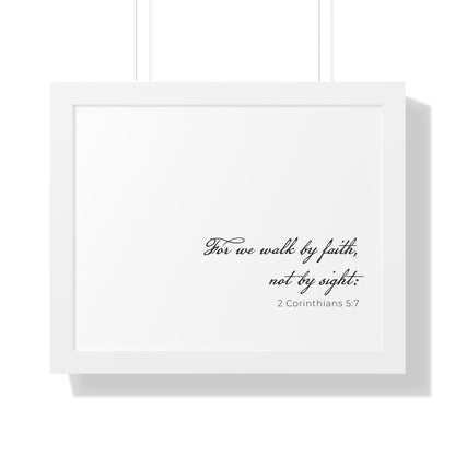 2 Corinthians 5:7 Scripture Wall Art | Walk by Faith Christian Decor