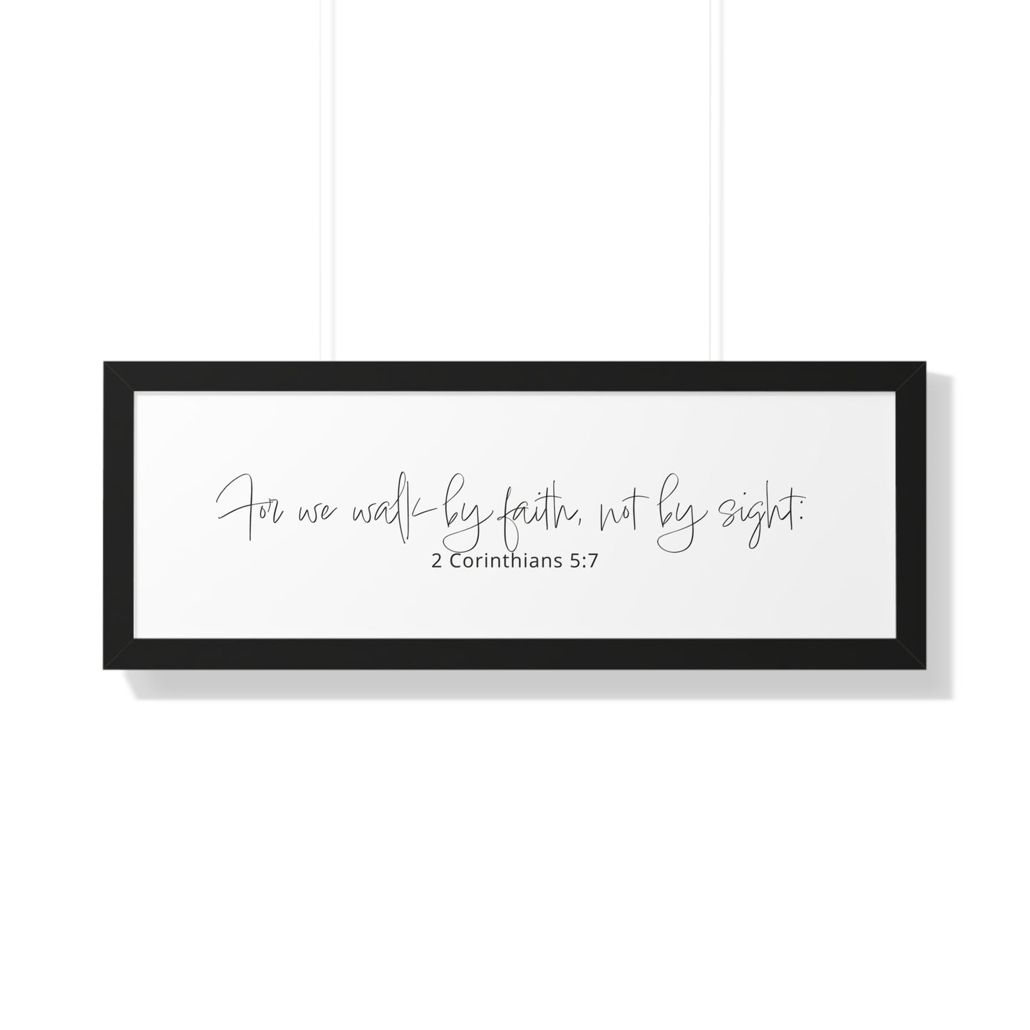 2 Corinthians 5:7 Framed Scripture Art | Christian Art Gifts