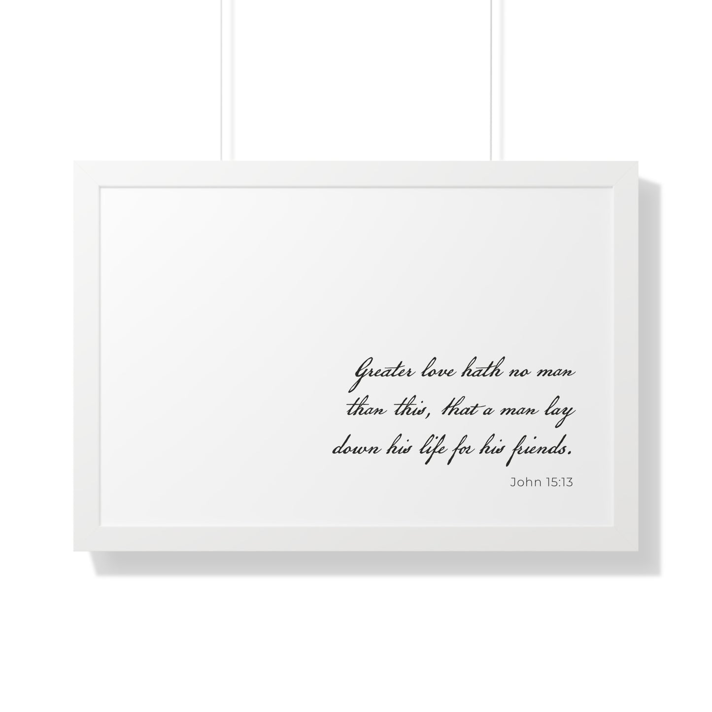 John 15:13 Wall Art | Bible Verse Print | Christian Artwork