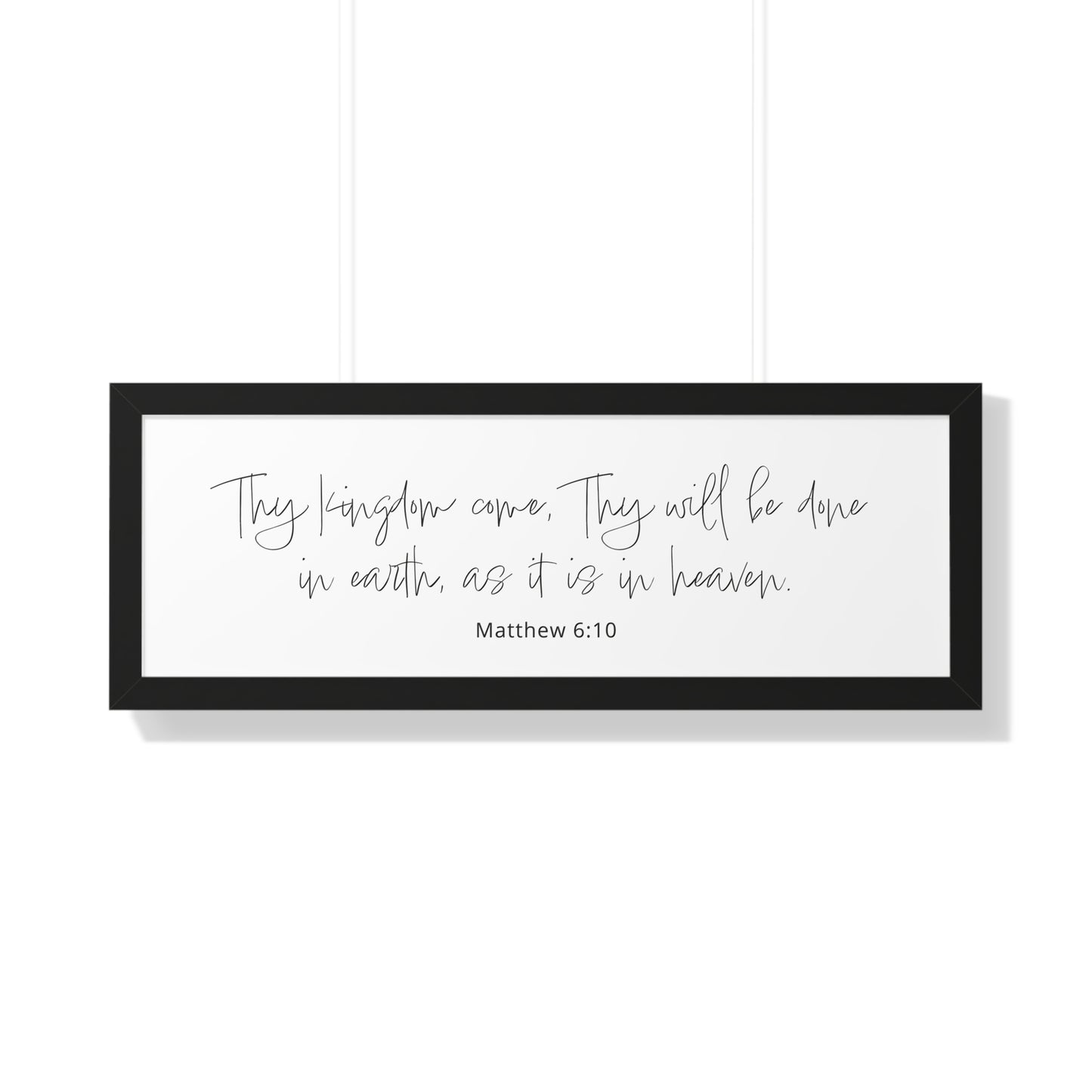 Matthew 6:10 Scripture Art Print | Thy Kingdom Come Christian Wall Decor