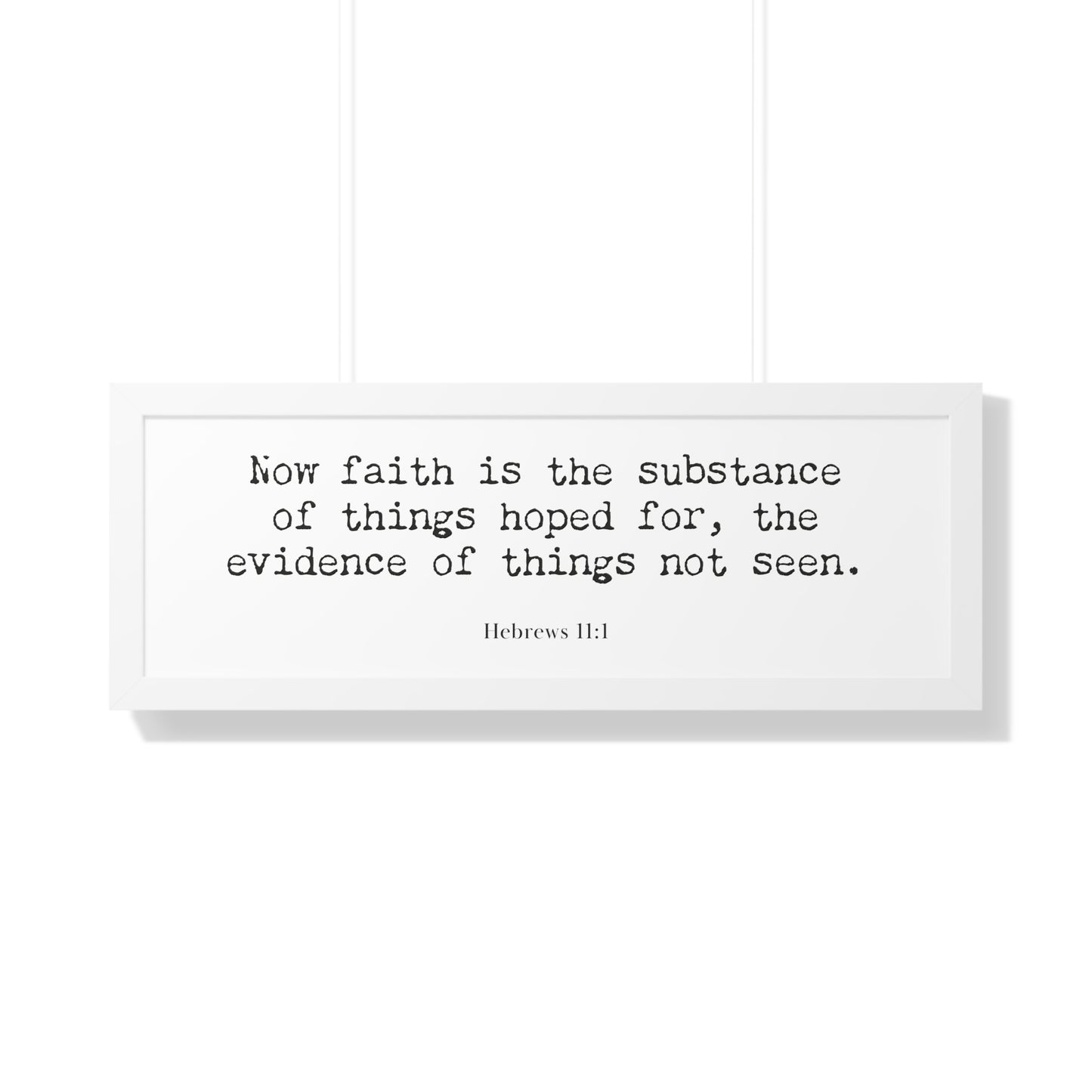 Hebrews 11:1 Framed Scripture Artwork | Christian Bible Verse Art