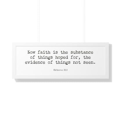 Hebrews 11:1 Framed Scripture Artwork | Christian Bible Verse Art