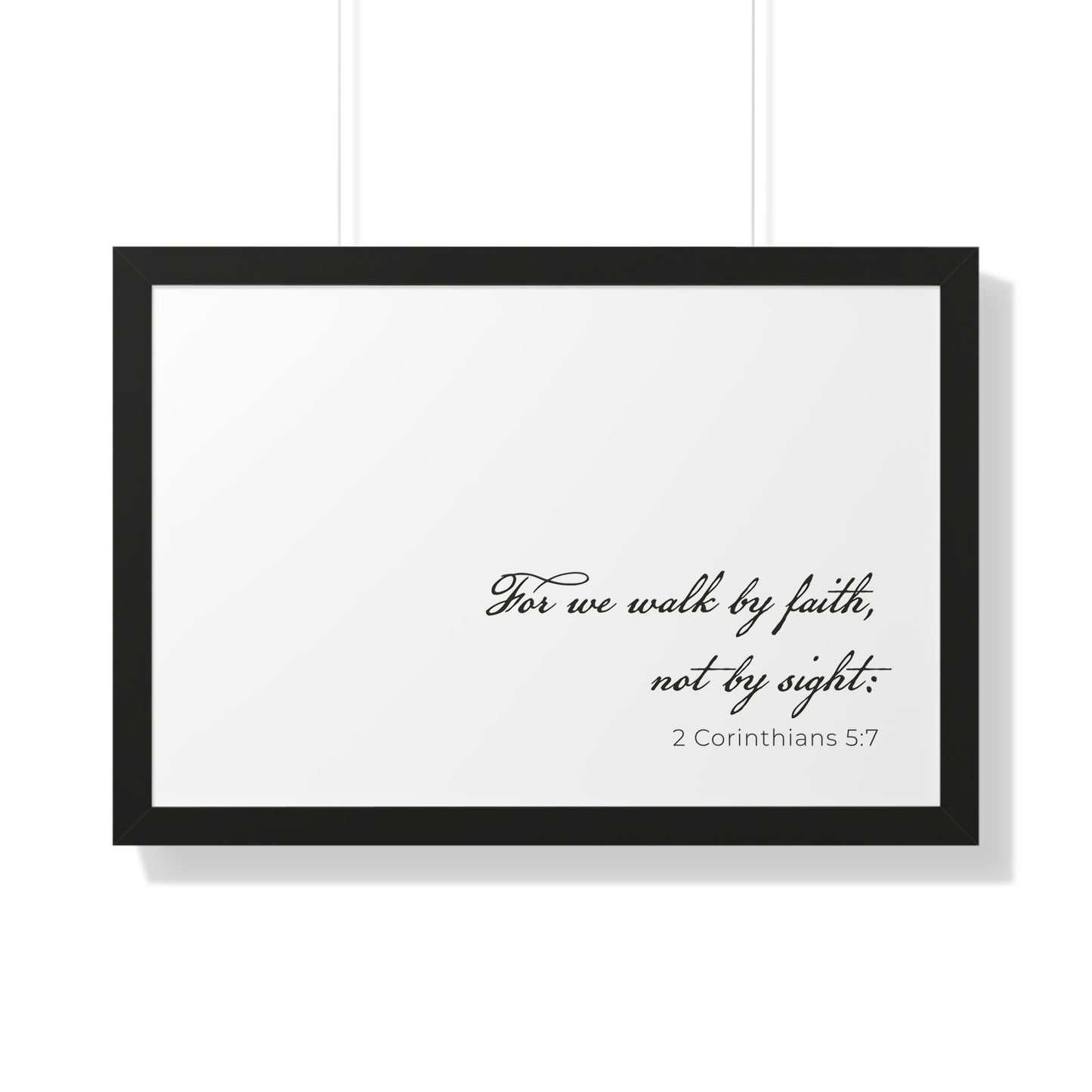 2 Corinthians 5:7 Scripture Wall Art | Walk by Faith Christian Decor