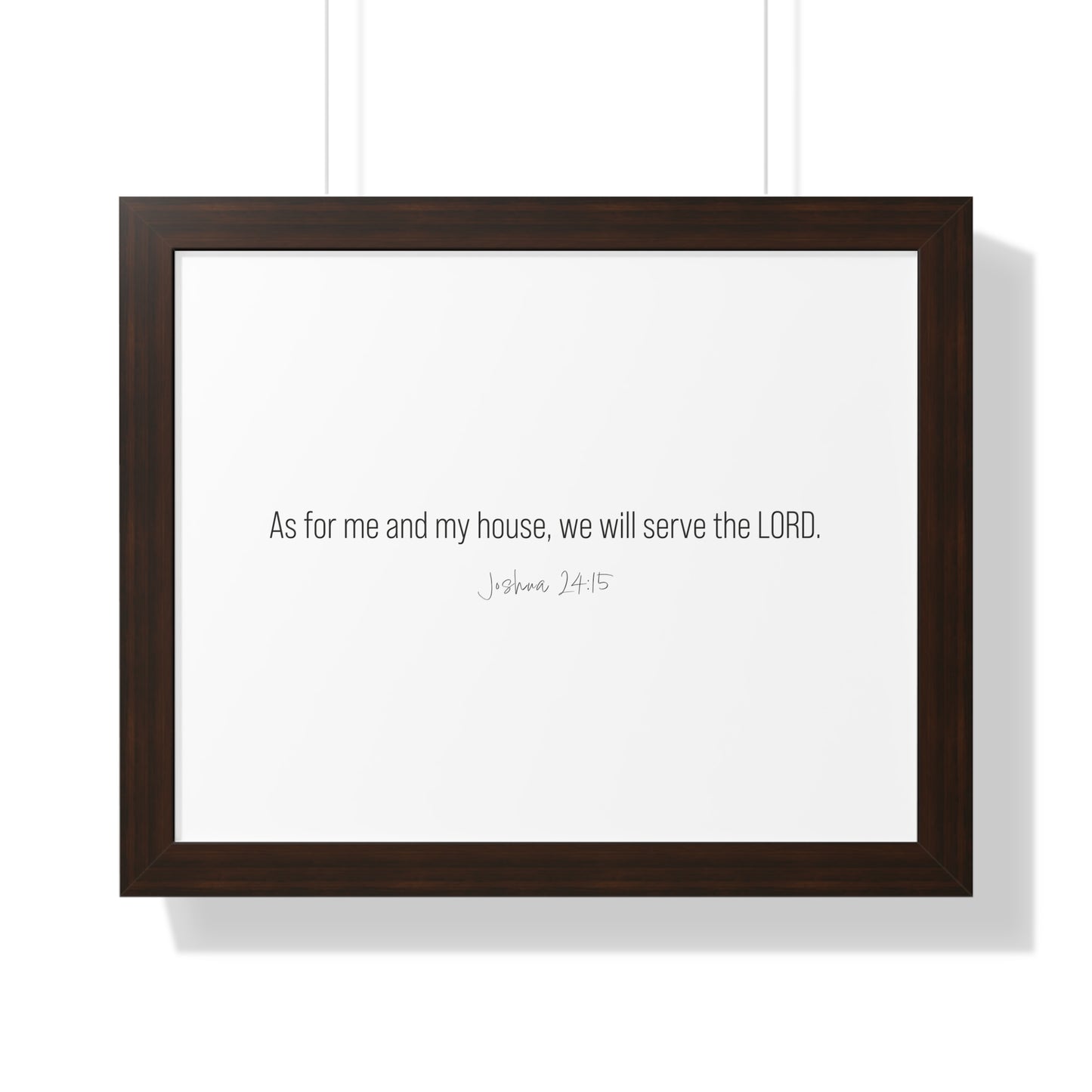 Joshua 24:15 Framed Scripture Artwork | Bible Verse Art Prints