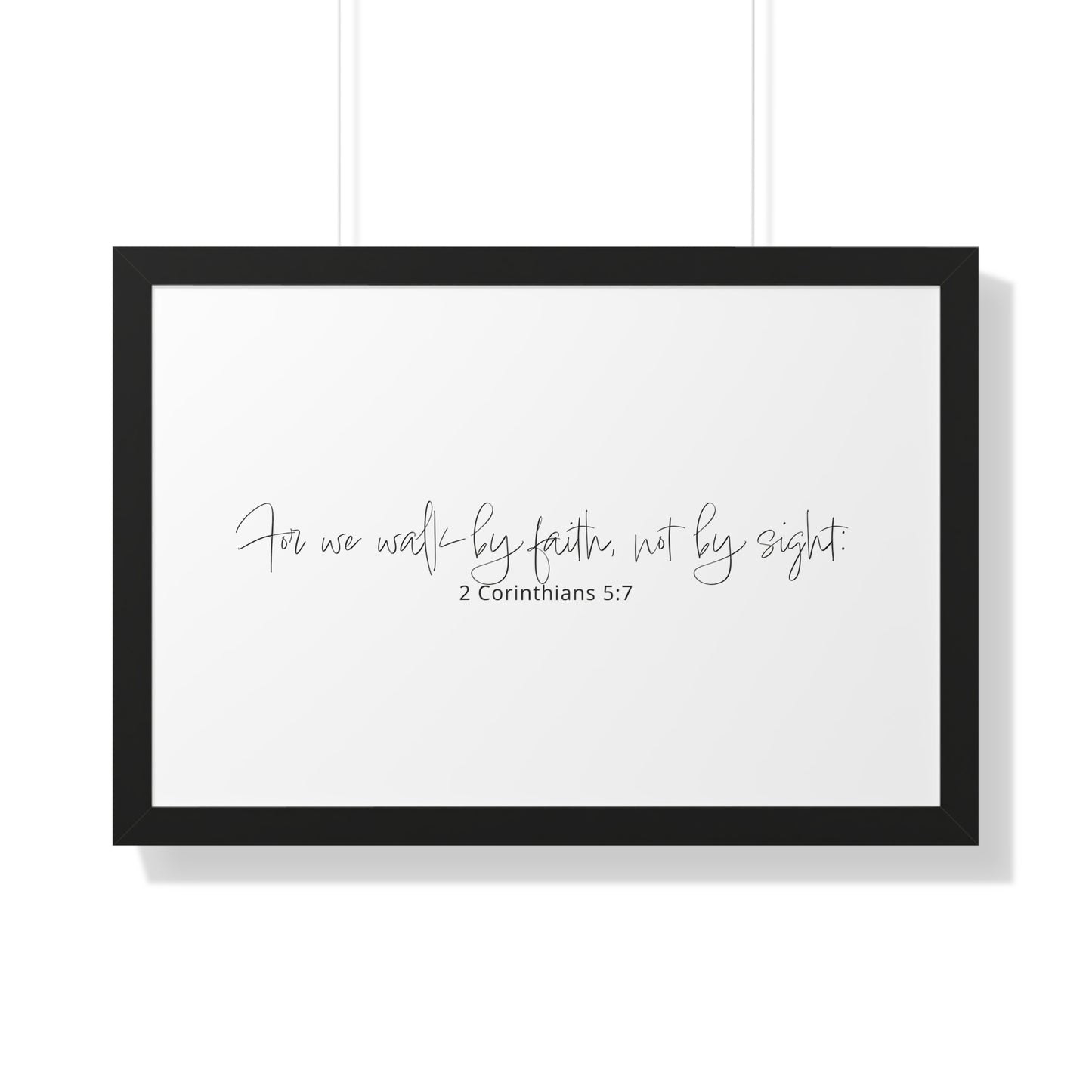 2 Corinthians 5:7 Framed Scripture Art | Christian Art Gifts