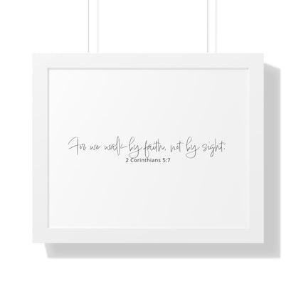 2 Corinthians 5:7 Framed Scripture Art | Christian Art Gifts