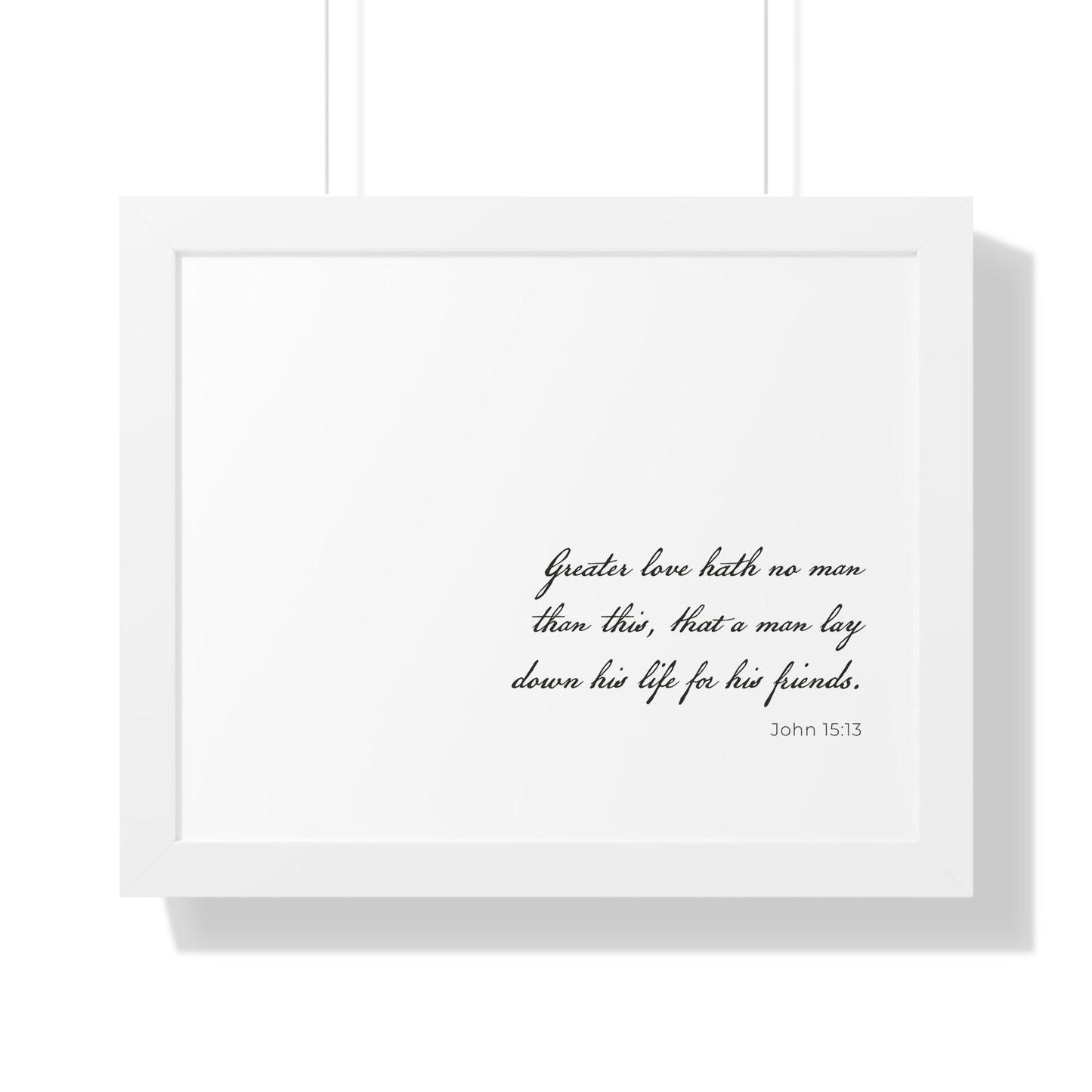 John 15:13 Wall Art | Bible Verse Print | Christian Artwork