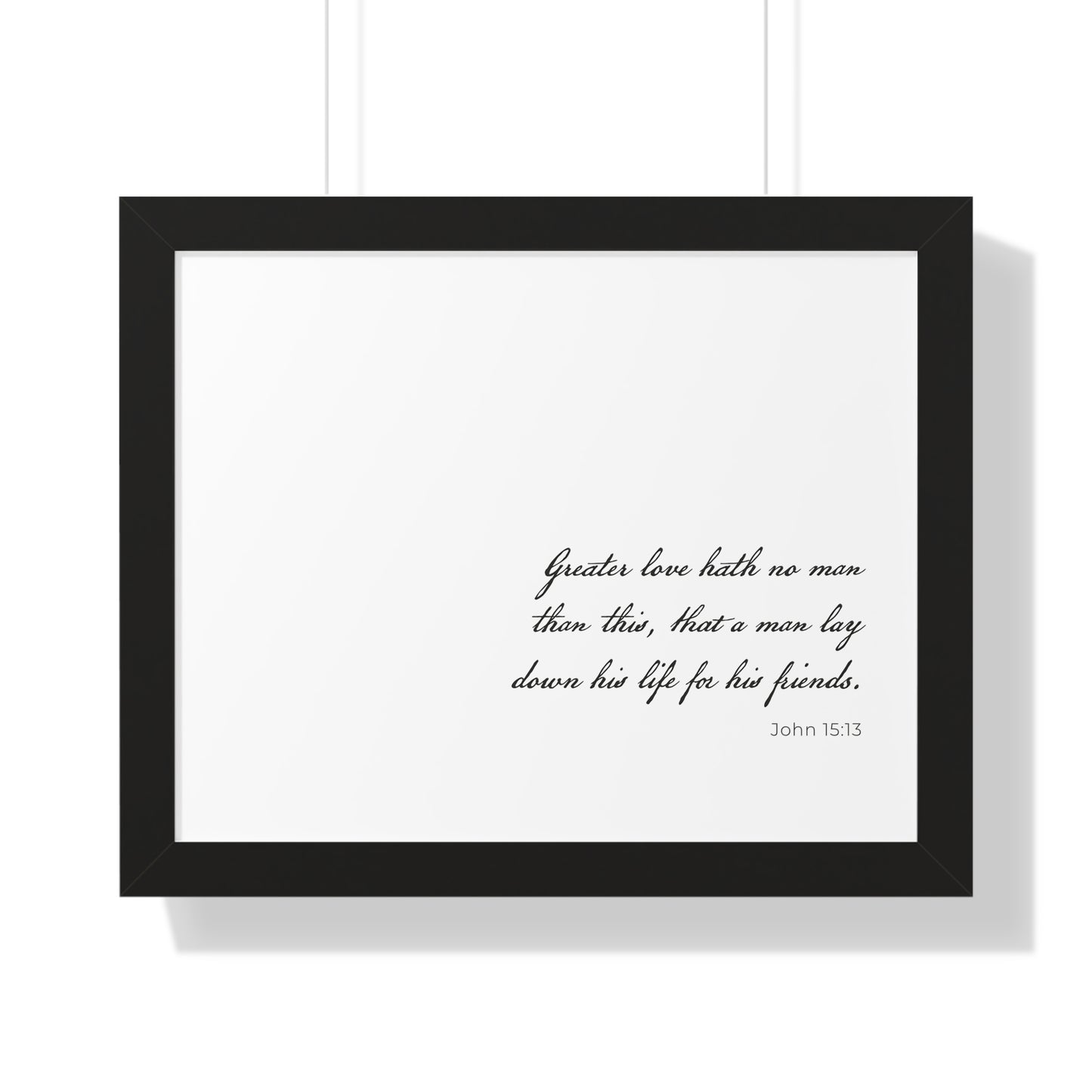 John 15:13 Wall Art | Bible Verse Print | Christian Artwork