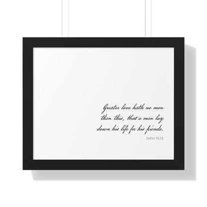 John 15:13 Wall Art | Bible Verse Print | Christian Artwork