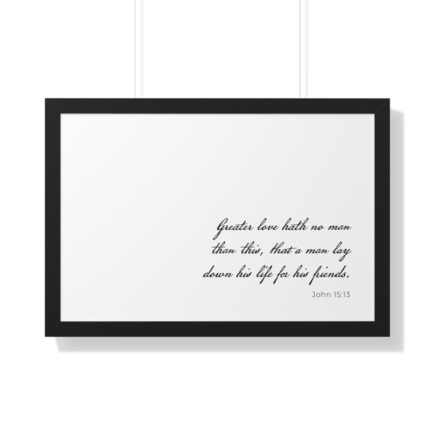 John 15:13 Wall Art | Bible Verse Print | Christian Artwork